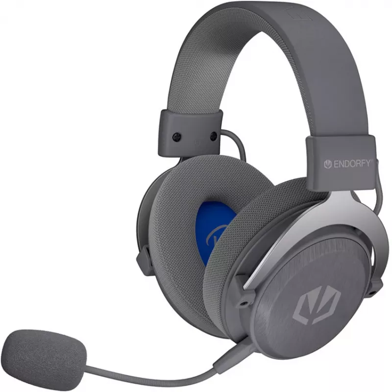 ENDORFY VIRO Infra Wireless auriculares gaming - gris claro (dongle USB-C de 2,4 GHz, Bluetooth, USB-C, jack de 3,5 mm)