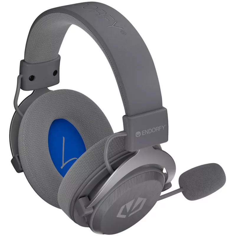 ENDORFY VIRO Infra Wireless auriculares gaming - gris claro (dongle USB-C de 2,4 GHz, Bluetooth, USB-C, jack de 3,5 mm)
