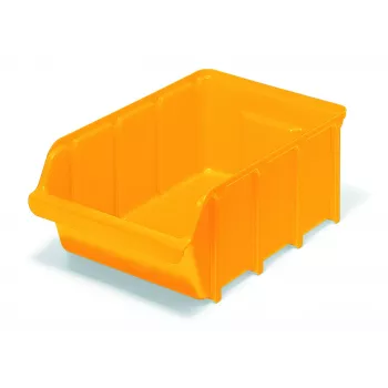 raaco E5 caja de almacenamiento vista Euro, 25 l, naranja (123686)