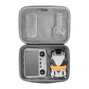 Funda Sunnylife para DJI Mini 3 / Mini 3 Pro – bolsa de transporte gris con compartimentos individuales