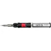 Yato YT-36706 Soldador a Gas 1300°C Quemador de Butano con Soplador de Aire Caliente, Negro/Rojo/Acero Inoxidable
