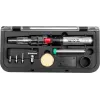 Yato YT-36706 Soldador a Gas 1300°C Quemador de Butano con Soplador de Aire Caliente, Negro/Rojo/Acero Inoxidable