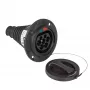 Akyga AK-SC-E26 conector de carga EV tipo 2 (macho), 3 fases, 32 A, IP44, negro