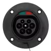 Akyga AK-SC-E26 conector de carga EV tipo 2 (macho), 3 fases, 32 A, IP44, negro