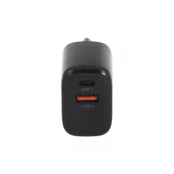 Cargador MOVANO GaN 20W USB-C PD + USB-A (negro)