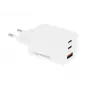 Cargador MOVANO GaN 65W 2x USB-C PD + USB-A (blanco)