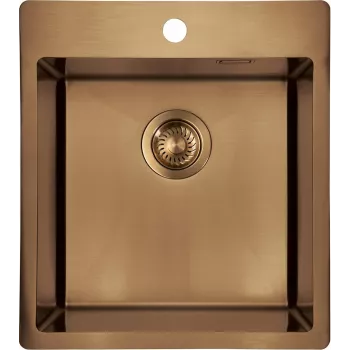 Fregadero de una cubeta DEANTE ZPO_C10A de acero inoxidable para cocina