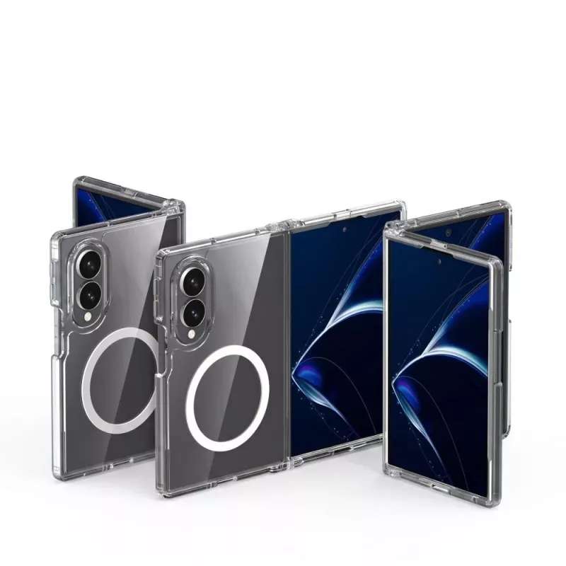Tech-Protect Flexair Hybrid funda MagSafe para Samsung Galaxy Z Fold 8 - Transparente