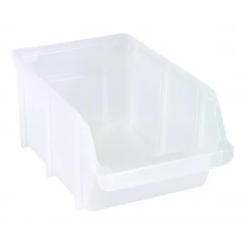 raaco Bin 4 caja de almacenamiento apilable, 10 l, transparente (130110)