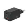 MOVANO cargador GaN 65W 2x USB-C PD + USB-A (Negro)