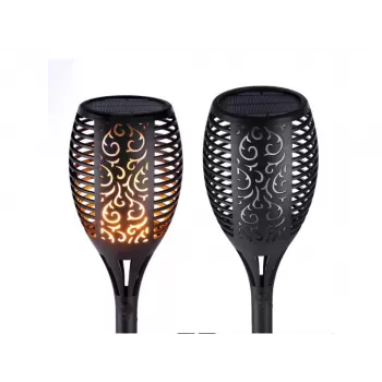 Forever Light antorcha solar con 33 LED, 6,6W, 600mAh, IP44, estaca de suelo