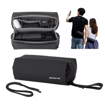 Sunnylife B018-D Bolsa organizadora para DJI Osmo Pocket 3 / Insta360 X5 / Go 3S, negra