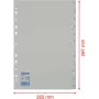 LEITZ Esselte Separadores de plástico, numerados 1-12, A4, blanco, perforación universal, 10 sets (100153)