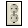 BUSCH-JAEGER toma doble SCHUKO de superficie Safety 202 EAPBJ-522 (2TKA00005532)