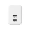 CRONG 35W cargador de pared USB-C dual PD 3.0 PPS GaN - blanco