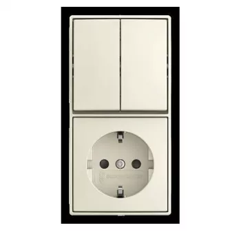 BUSCH-JAEGER mecanismo de doble conmutador 2601/5/20 EAPBJ-522 (2TKA00005539)