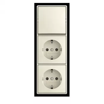BUSCH-JAEGER mecanismo de interruptor basculante combinado 2 vías conmutador 10A 250V empotrar 2TKA00005545