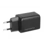 Cargador de pared MOVANO GaN 45W USB-C PD + USB-A (negro)