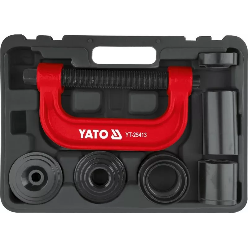 Yato YT-25413 juego de 173 piezas de llaves de vaso y puntas con accionamientos de 1/4 pulgada, 3/8 pulgada, 1/2 pulgada, carracas de dentado fino, acero CrV, cromo pulido