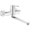 Grifería de cocina de pared DEANTE FALA con caño en U orientable cromo