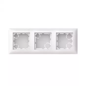 ABB Busch-balance SI Carcasa de superficie, 3 módulos, diseño plano, Studioweiß 2TKA00005516
