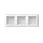 ABB Busch-balance SI Carcasa de superficie, 3 módulos, diseño plano, Studioweiß 2TKA00005516