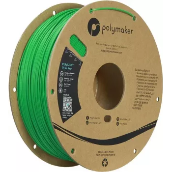 Polymaker PolyLite PLA Pro Filamento 1,75 mm 1 kg verde alta rigidez resistencia al impacto PA07008