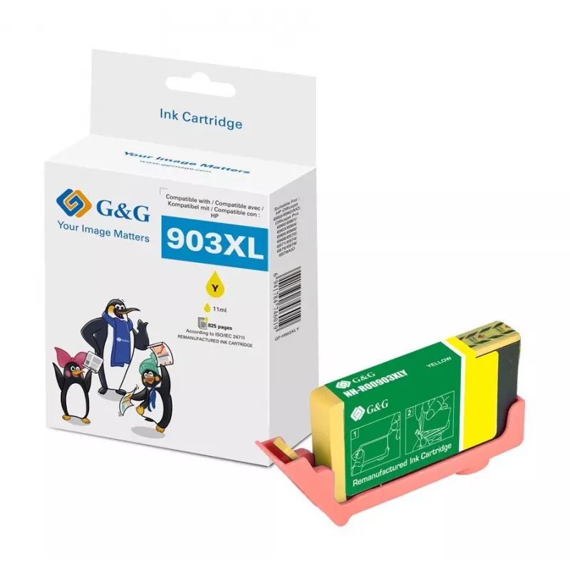 G&G Cartucho de tinta amarillo compatible HP 903XL (T6M11AE, 18846)