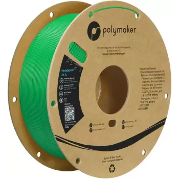 Polymaker PolySonic PLA High Speed 1,75mm verde 1kg filamento para impresora 3D PA12010
