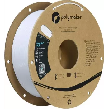 Polymaker PA02096 Filamento PLA 1,75 mm 1 kg Cool White alta rigidez