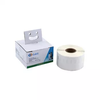 Etiquetas de dirección térmicas directas G&G 41 x 89 mm, blancas, permanente, 300/rollo, para DYMO 11356/S0722560 BM-D-G-11356