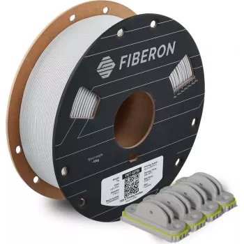 Filamento para impresora 3D Polymaker Fiberon PET-GF15 1,75 mm gris claro 0,5 kg (FL02004)