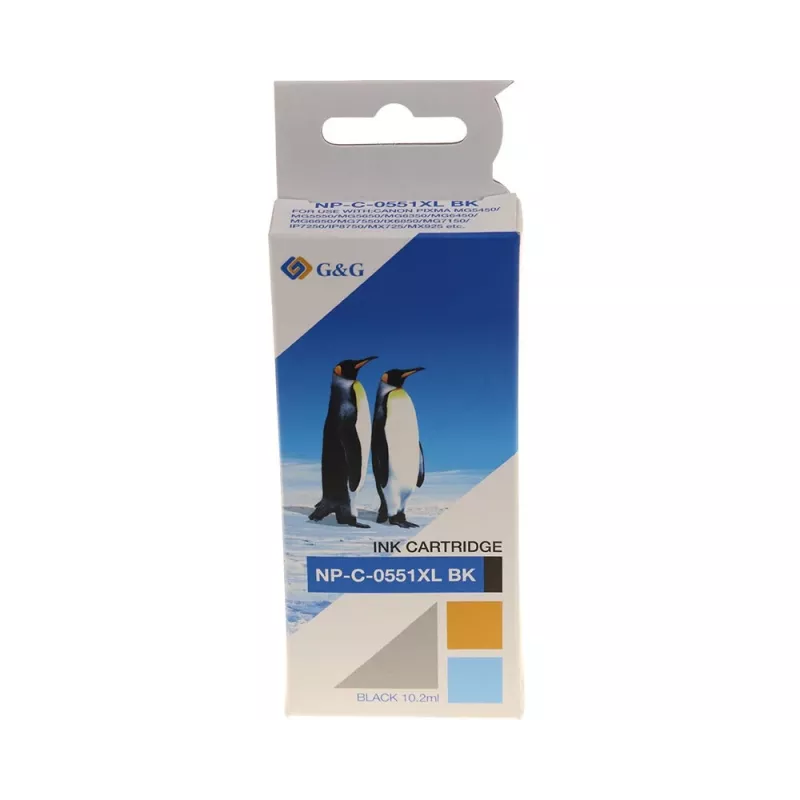 Cartucho de tinta compatible G&G para Canon CLI-551XL negro fotográfico (18825)