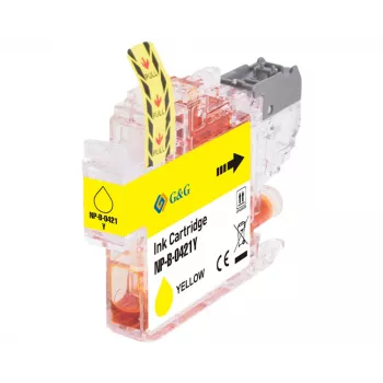 Cartucho de tinta compatible G&G Brother LC421Y amarillo (200 páginas) 20562