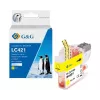 Cartucho de tinta compatible G&G Brother LC421Y amarillo (200 páginas) 20562