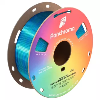 Filamento para impresora 3D Polymaker Panchroma PLA Dual Silk Caribbean Sea 1,75 mm 1 kg CA03025