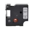 Cinta de rotuladora compatible G&G Dymo D1 19 mm x 7 m negro sobre transparente (5DY45800-TD)