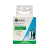 G&G TD-RL-D-91201/2/8-3P Set de cintas de etiquetar, 12 mm, pack de 3 (blanco, amarillo, plata sobre negro), compatible con DYMO D1