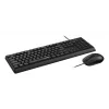 Rapoo NX1500 Conjunto de teclado y ratón con cable, Full-Size QWERTZ, Negro R-13100