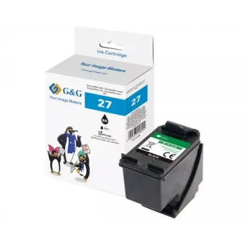 G&G cartucho de tinta negro compatible GP-H27BK para HP 27 (C8727A)