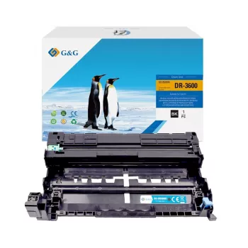 G&G Unidad de tambor compatible para Brother DR3600 (21684)