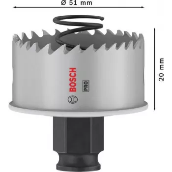 Bosch Progressor para madera y metal sierra de corona de cobalto 51 mm 2608594455