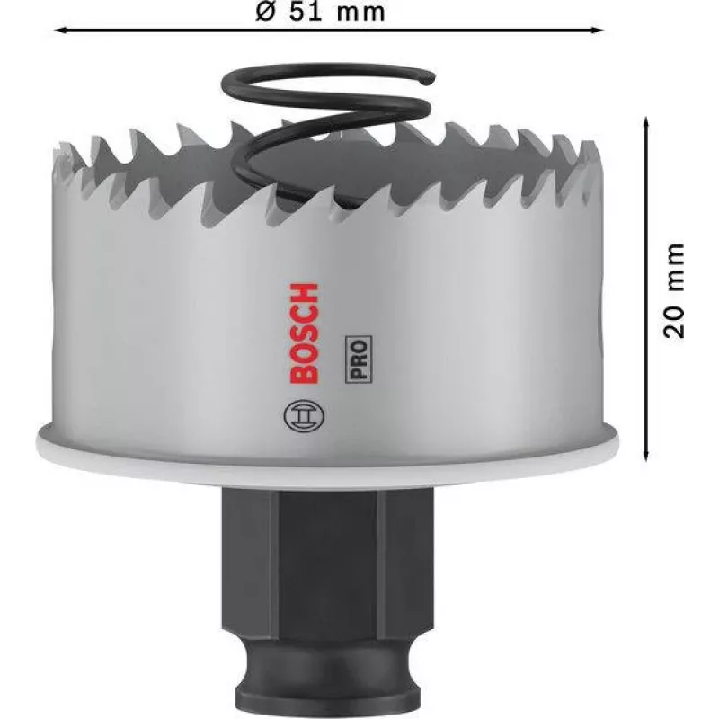 Bosch Progressor para madera y metal sierra de corona de cobalto 51 mm 2608594455