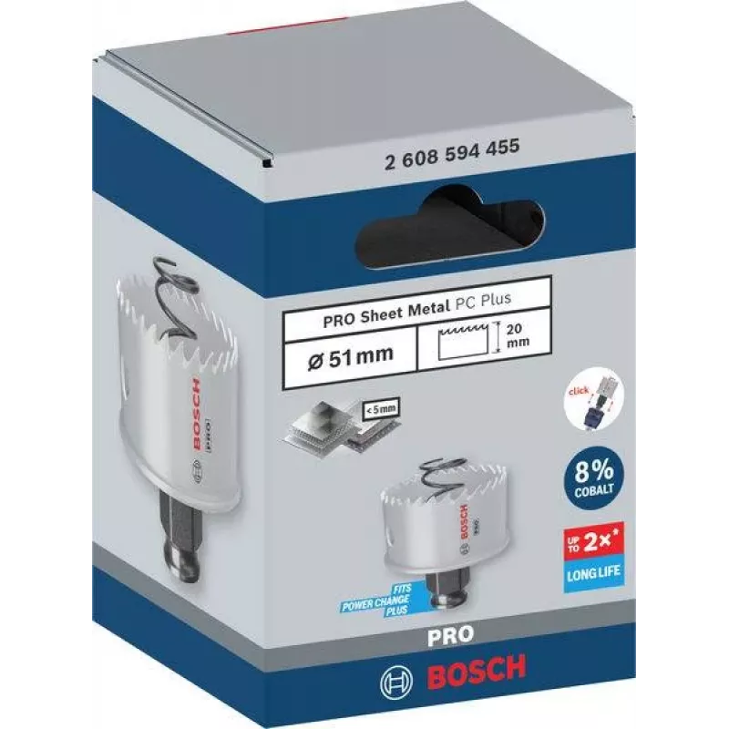 Bosch Progressor para madera y metal sierra de corona de cobalto 51 mm 2608594455