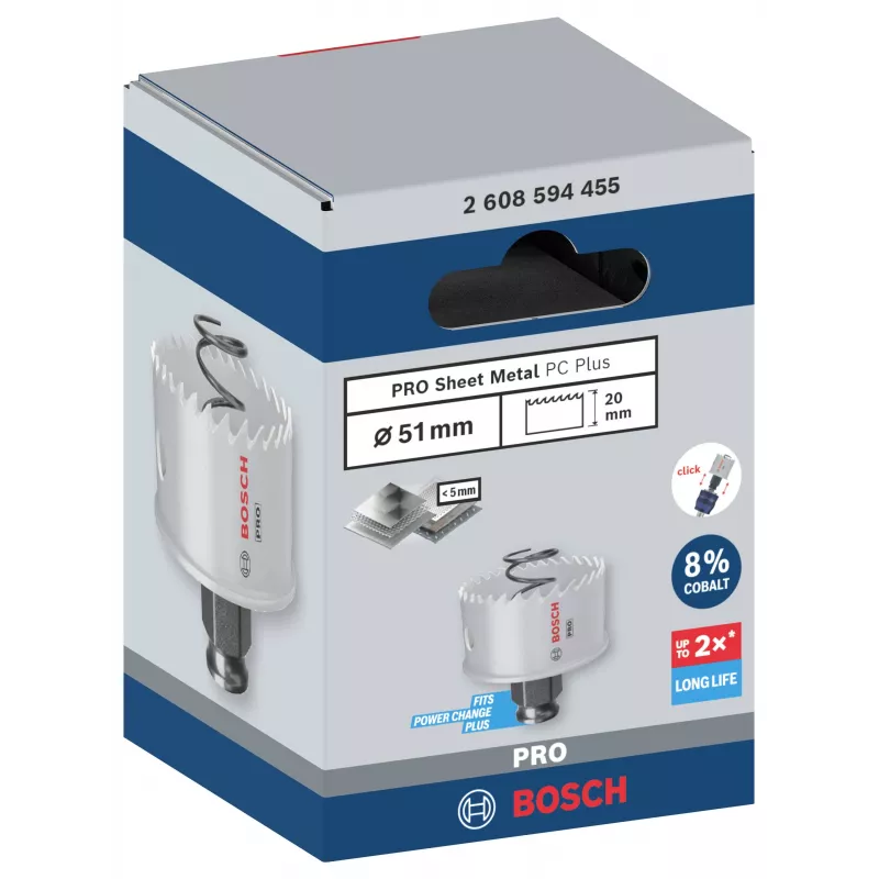 Bosch Progressor para madera y metal sierra de corona de cobalto 51 mm 2608594455