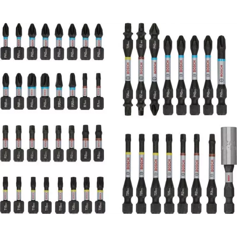 Bosch PRO Impact Set de puntas de destornillador de 48 piezas (2608521U88)
