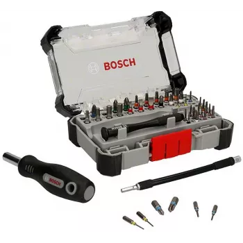 Bosch Set de puntas de precisión con soporte expositor, 5 sets con 33 piezas (165 en total), acero S2, hexágono de 1/4 pulgadas, puntas PH/PZ/S/H/T, soporte magnético, expositor de venta 2607002837,0