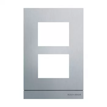 Busch-Jaeger 41392CF-A-03 Placa frontal audio 1/2 módulo Blanco alpino 2TMA200160A0032