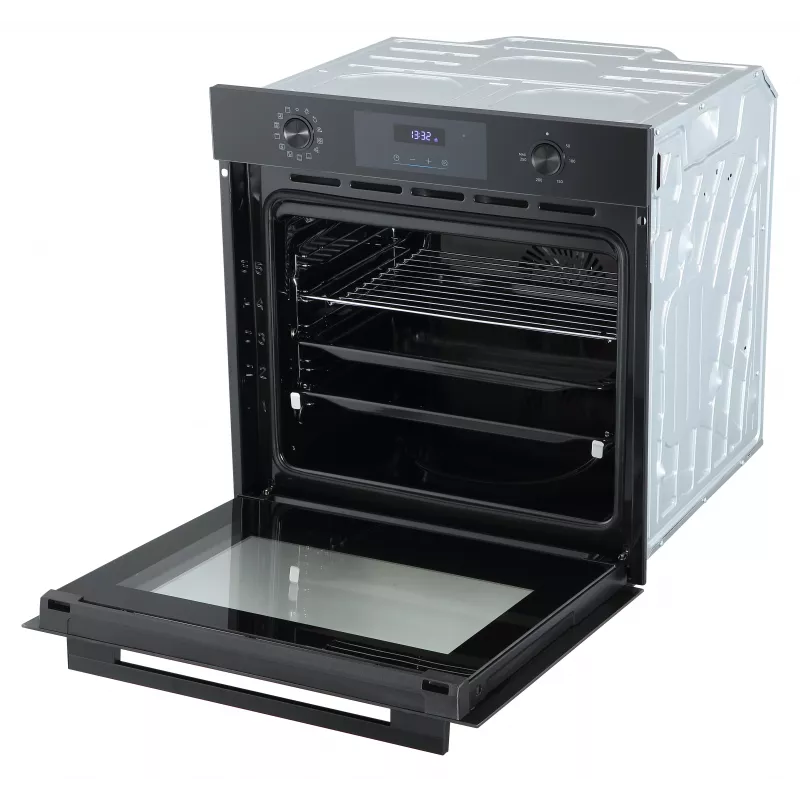 Midea MBO7NM30D0-BK Horno eléctrico integrable, 73 L, limpieza pirolítica, control táctil, Negro