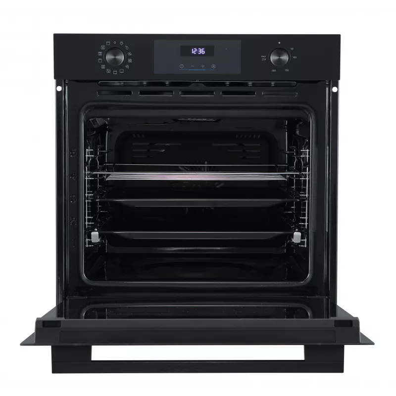 Midea MBO7NM30D0-BK Horno eléctrico integrable, 73 L, limpieza pirolítica, control táctil, Negro